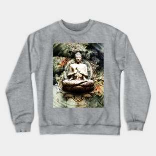 Flower buddha Crewneck Sweatshirt